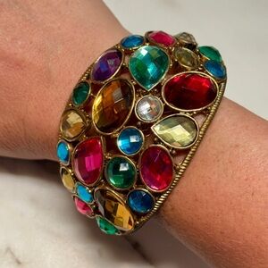 Colorful jeweled bracelet